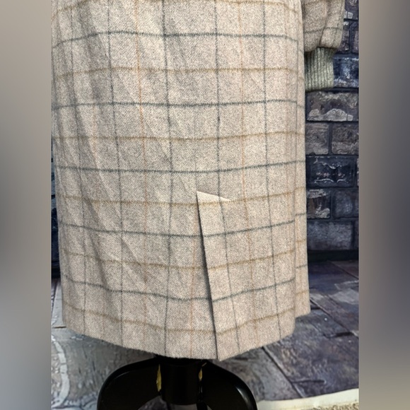 Les Copains Wool Cashmere Skirt Suit Set Jacket 42 6-8 M / Skirt  46 10 L - Picture 11 of 14